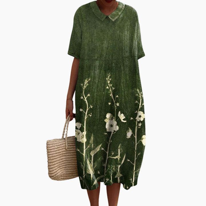 Damen Sommerkleid Mit Blumenmuster | Bunt & Bequem